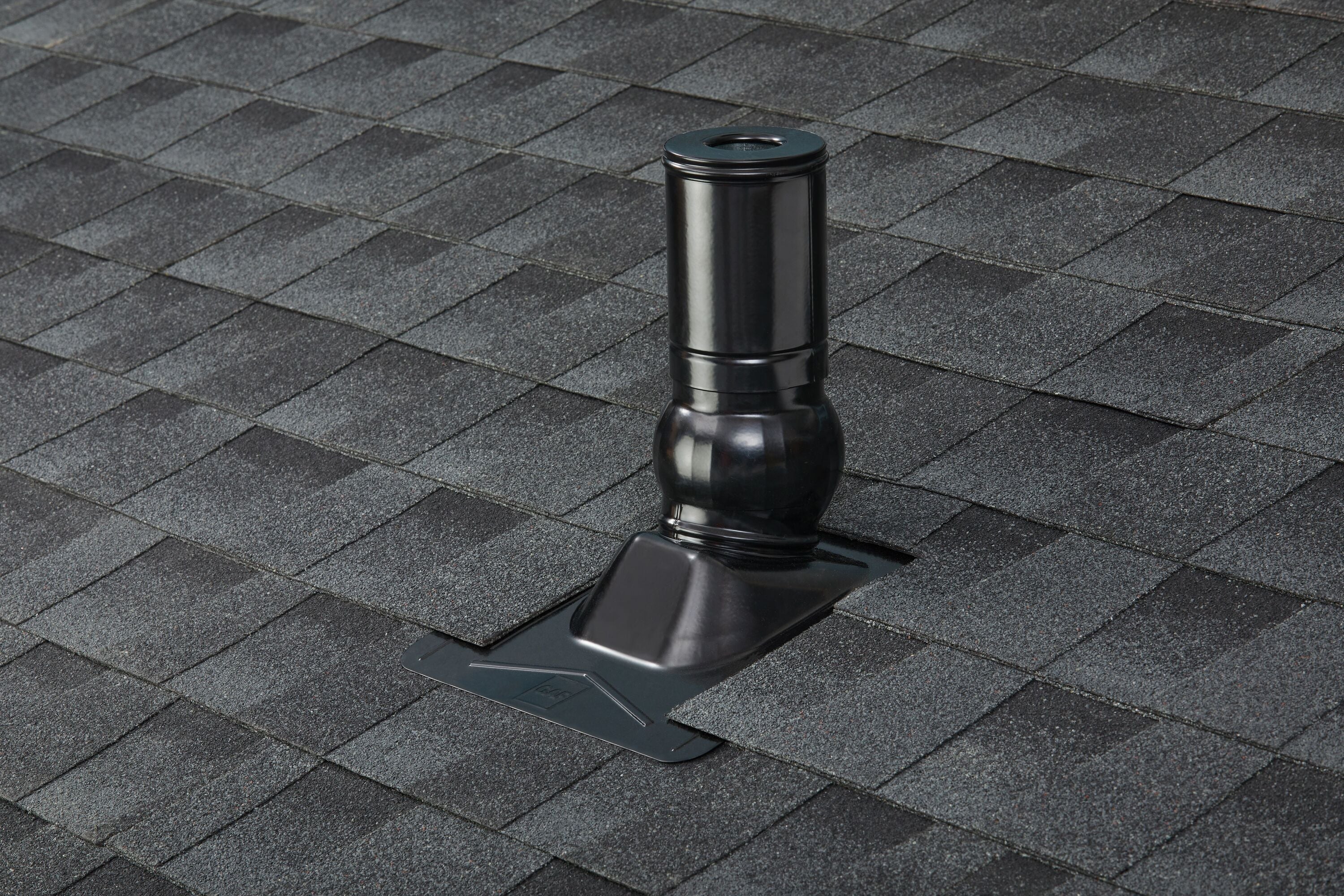 Master Flow Pivot 2-in x 8.4-in Galvanized Steel Vent and Pipe Flashing, Black (PPBG2BL) - Image 2