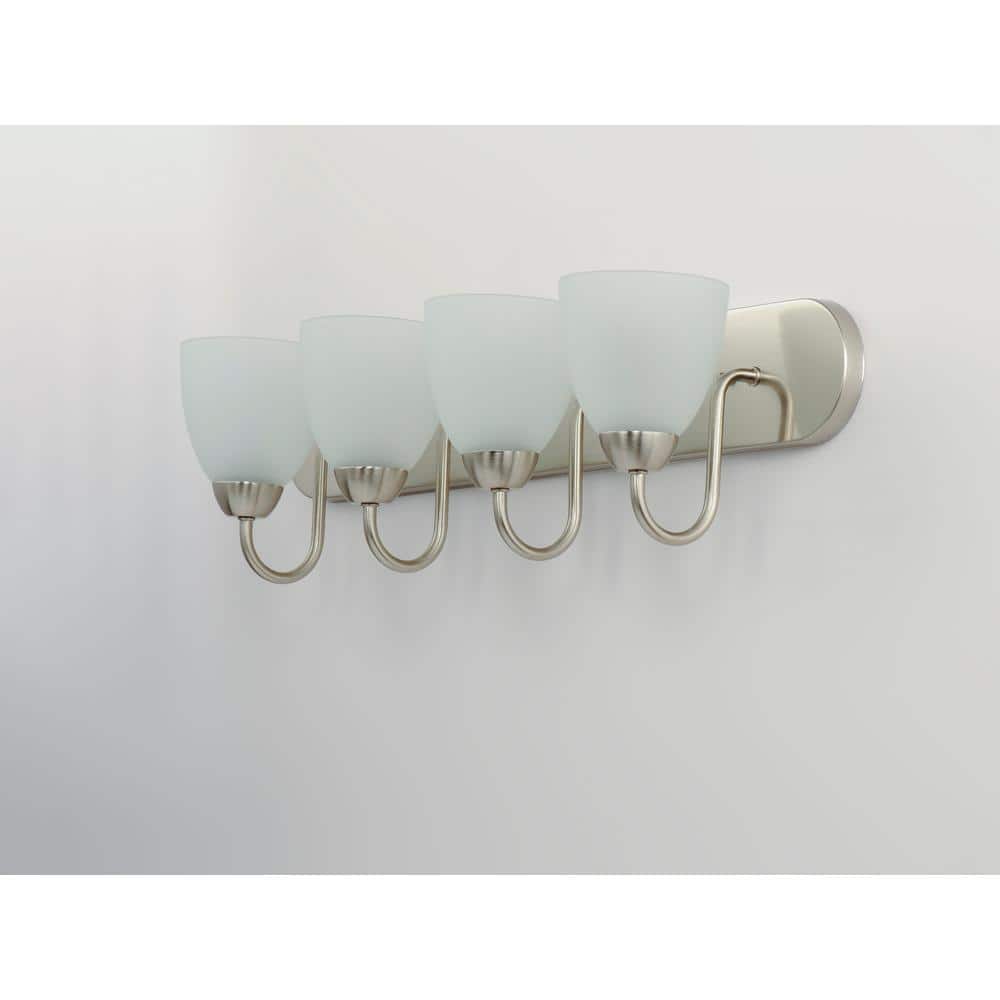 Maxim Lighting Axis 4-Light Strip Satin Nickel Bath Vanity Light - Image 3