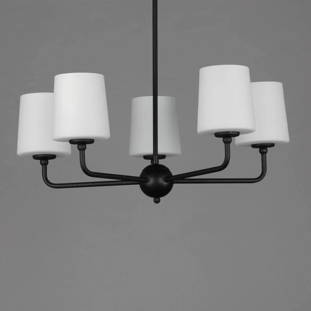 Maxim Lighting Bristol 5-Light Black Chandelier, 34 in. Wide - Image 3