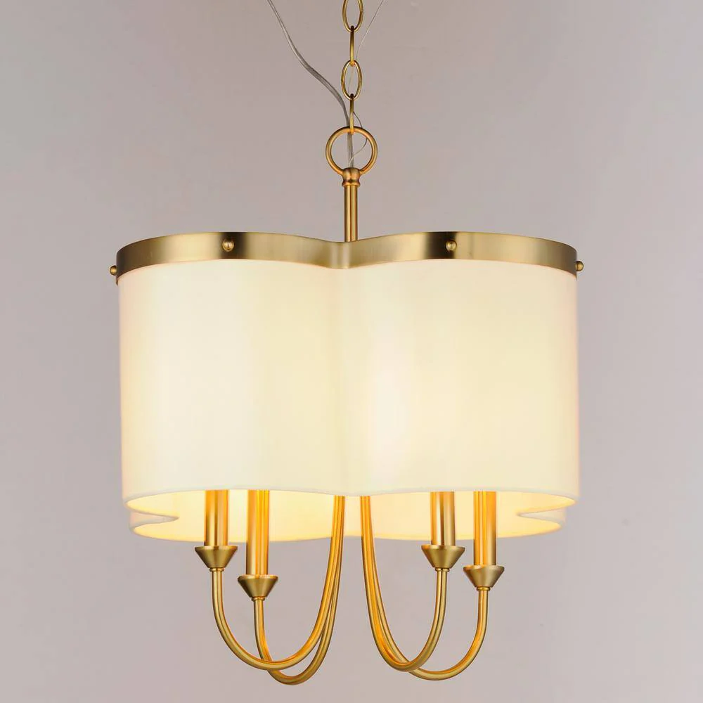 Maxim Lighting Clover 4-Light Brass Chandelier - Image 2
