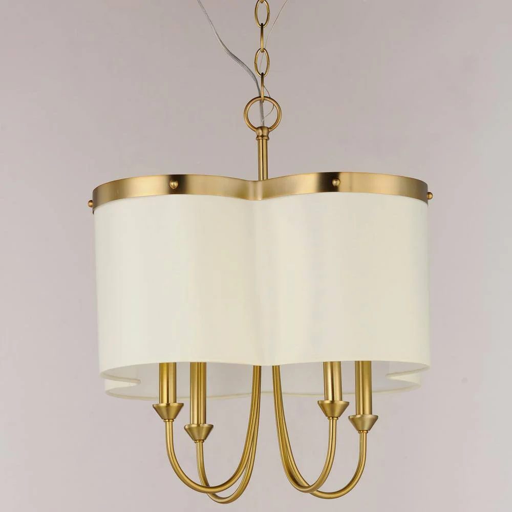 Maxim Lighting Clover 4-Light Brass Chandelier - Image 3
