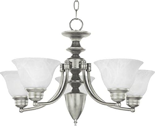 Maxim Lighting Malaga 5-Light Chandelier, Satin Nickel, 25 in. Wide - Image 2