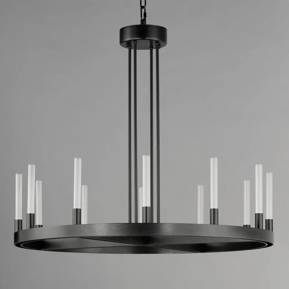 Maxim Lighting Ovation 12-Light Integrated LED Black Chandelier - Image 2