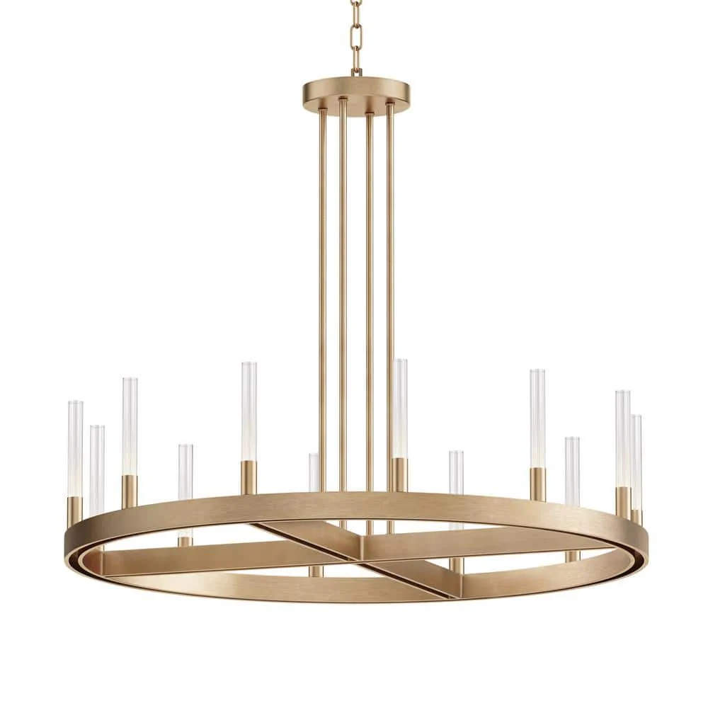 Maxim Lighting Ovation 12-Light Integrated LED Gold Chandelier