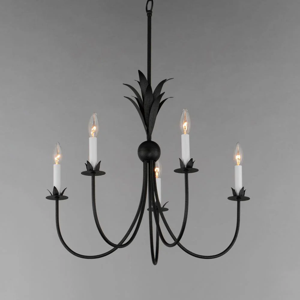 Maxim Lighting Paloma 5-Light Black Chandelier, 36 in. Diameter x 22.5 in. H - Image 2