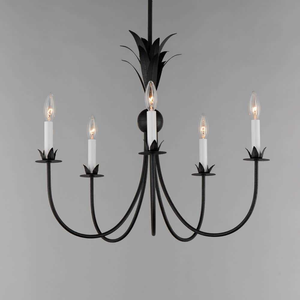 Maxim Lighting Paloma 5-Light Black Chandelier, 36 in. Diameter x 22.5 in. H - Image 3