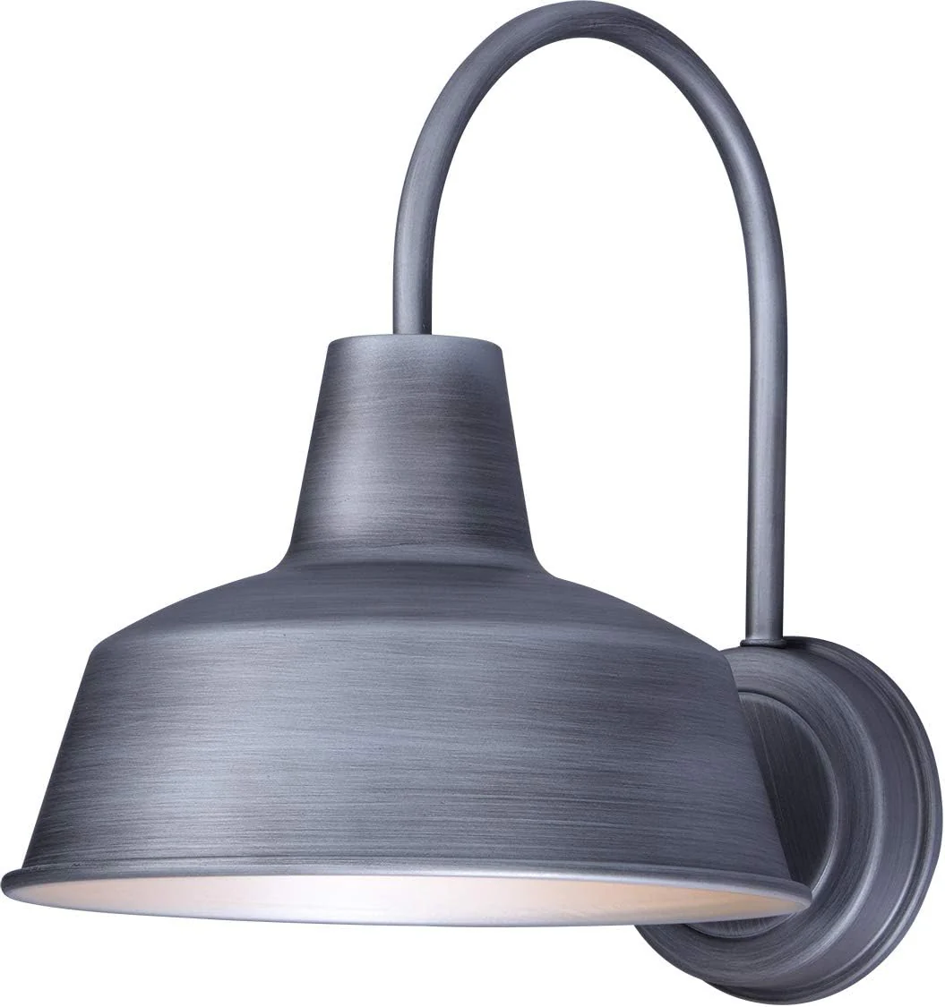 Maxim Lighting Pier M 13.25-in H Weathered Zinc Dark Sky Medium Base (E-26) Outdoor Wall Light
