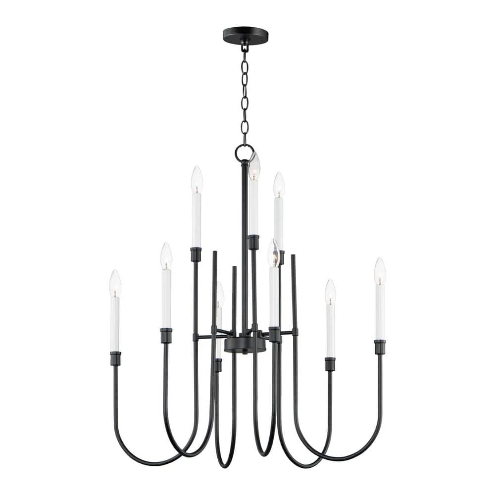 Maxim Lighting Tux 9-Light Black Chandelier