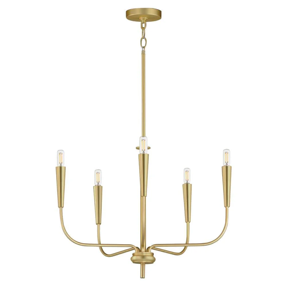 Maxim Lighting Vela 5-Light Satin Brass Chandelier