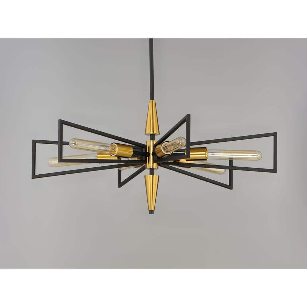 Maxim Lighting Wings 6-Light Black Chandelier - Image 3