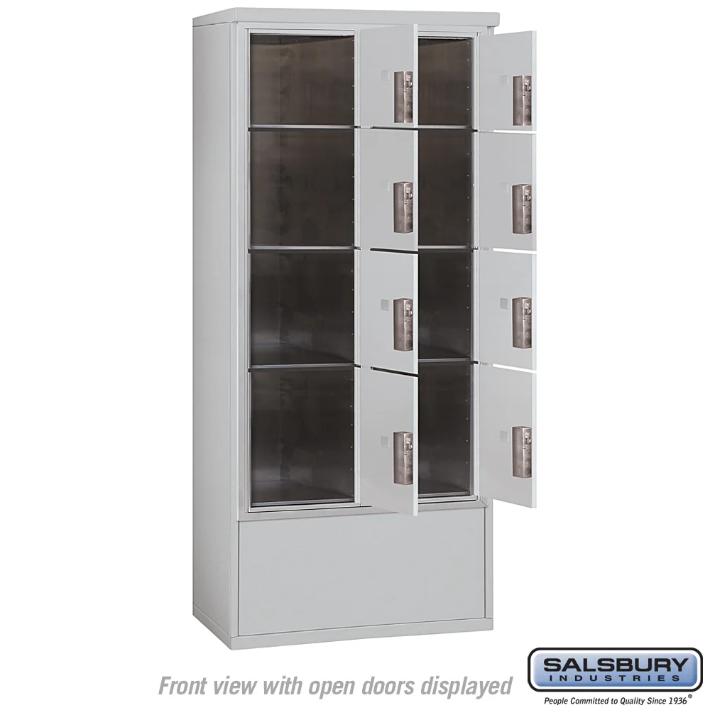 Maximum Height Free-Standing 4C Horizontal Parcel Locker with 8 Parcel Compartments - Image 3