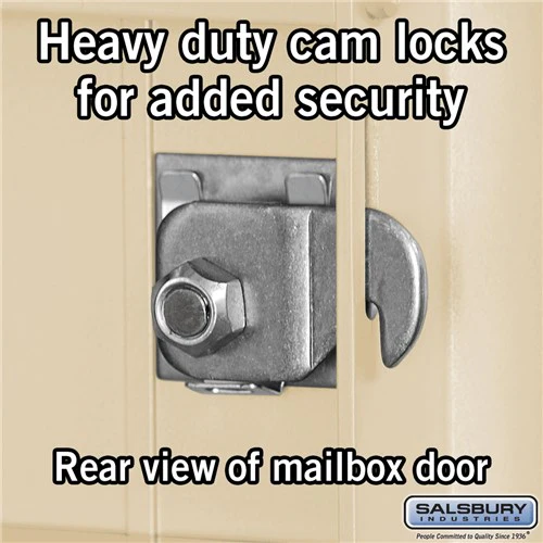 Maximum Height Recessed Mounted 4C Horizontal Mailbox with 14 Doors in Sandstone - Rear Loading - Image 3