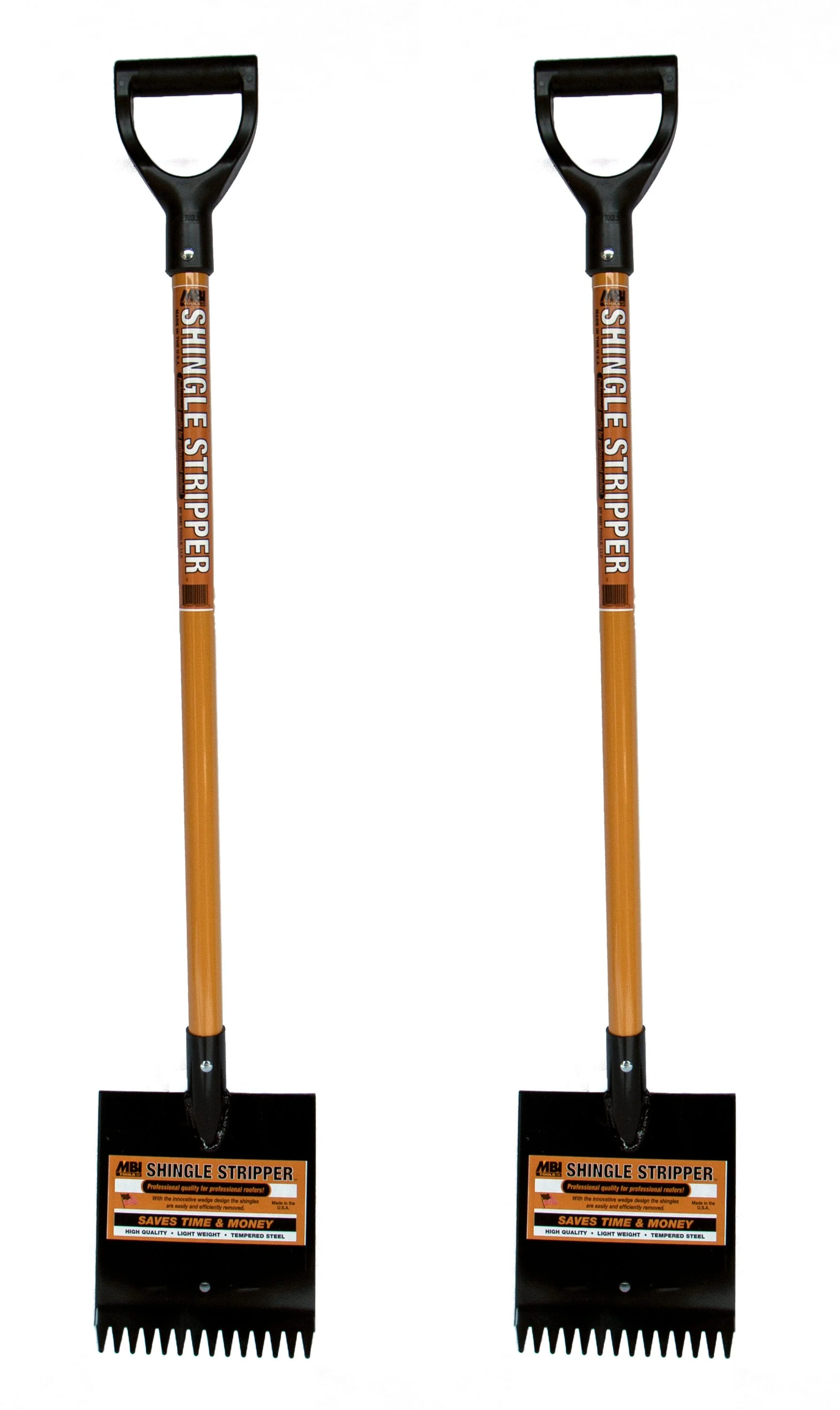 MBI Tools Shingle Stripper Roof Shovel, 2-Pack (46-in Handle, 8-in Blade)
