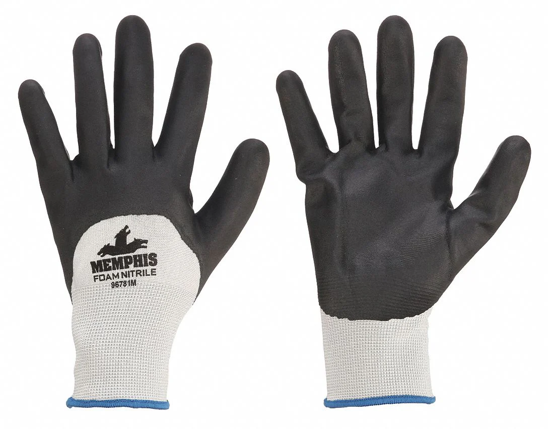 MCR SAFETY 2XL Sandy Foam Nitrile Coated Gloves