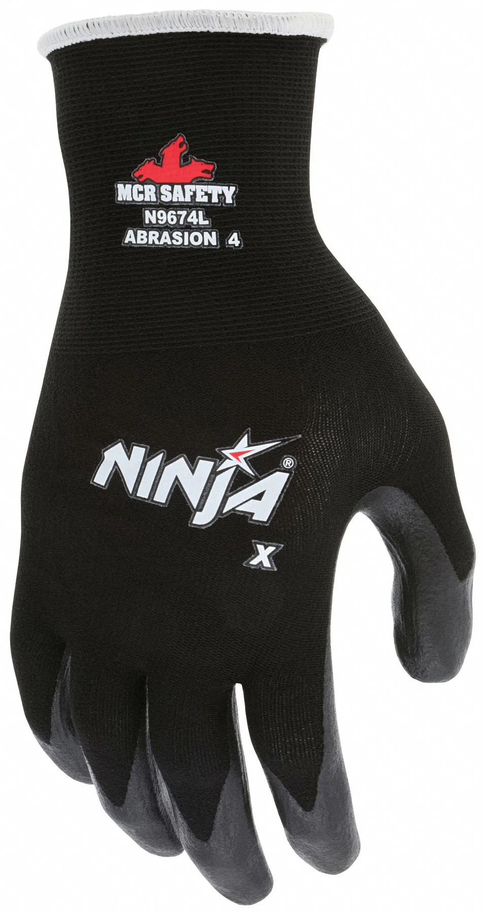 MCR SAFETY Ninja X Coated Gloves, Small, Black - Image 2