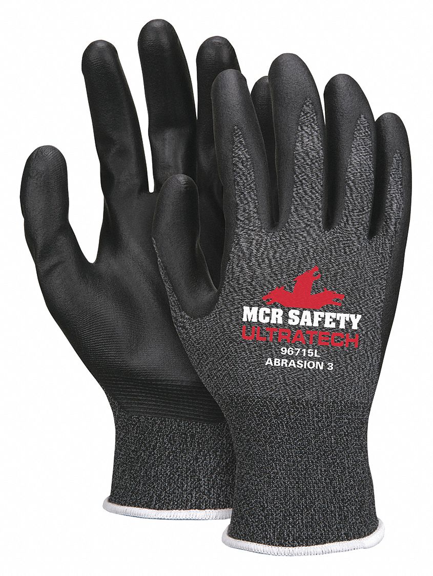 MCR SAFETY UltraTech Foam Nitrile Knit Gloves - Medium, 12 Pack