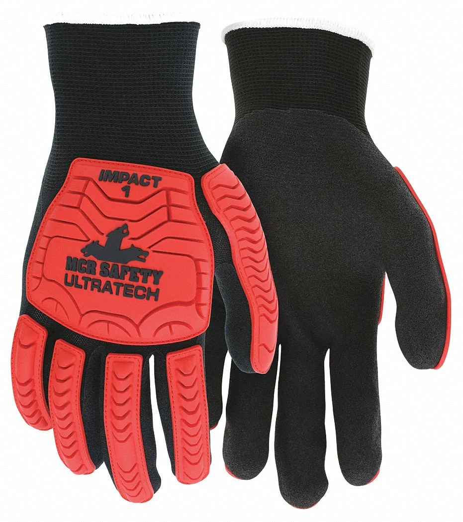 MCR SAFETY UltraTech Impact-Resistant Nitrile Coated Gloves - 2XL