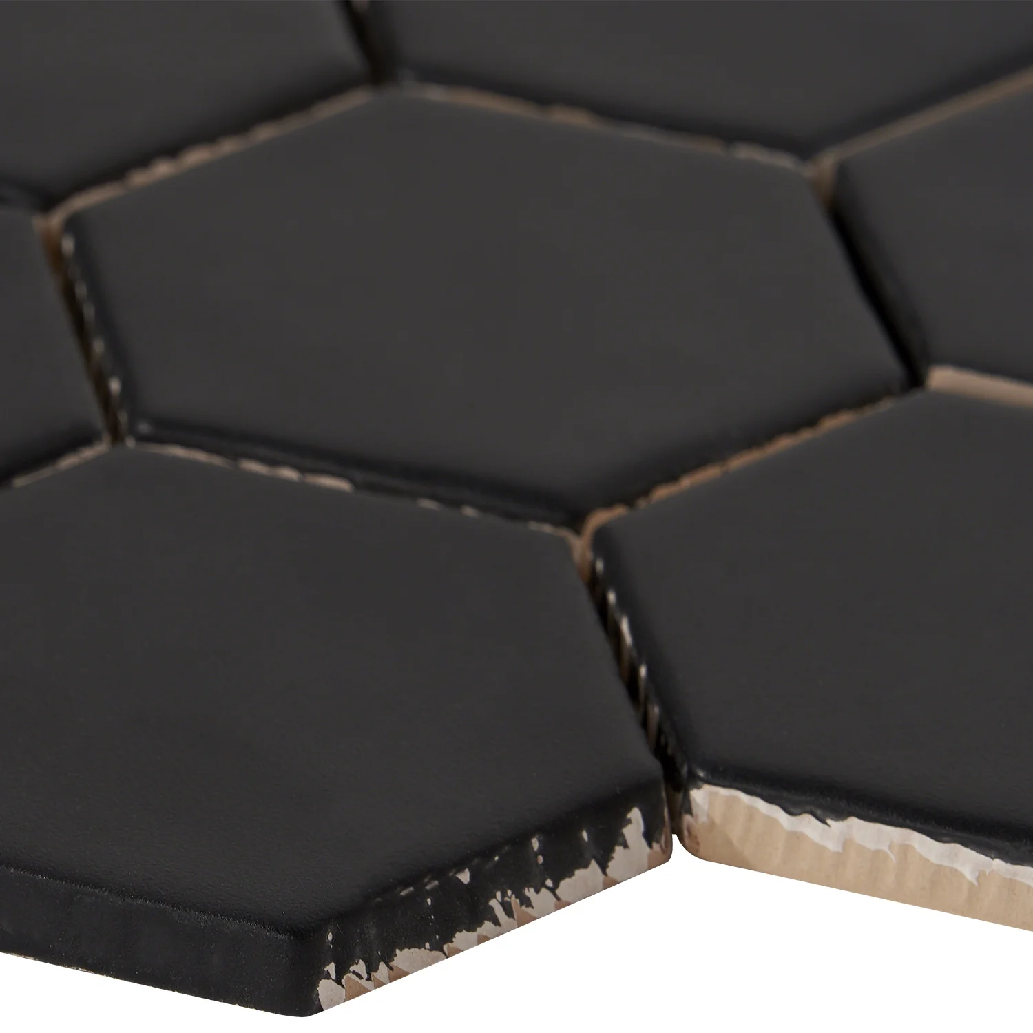 Meadowmere Black 3" Hexagon Matte Ceramic Tile - Lux Tile - Image 7