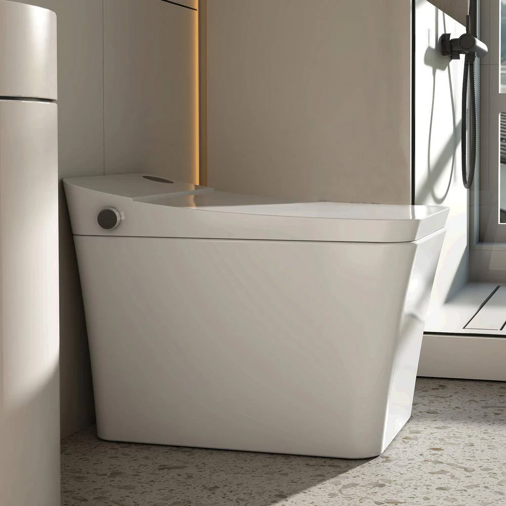 MEDUNJESS H-Z Elongated Smart Bidet Toilet - Auto Open/Close, Auto Flush, Heated Seat, Foot Sensor - Image 3