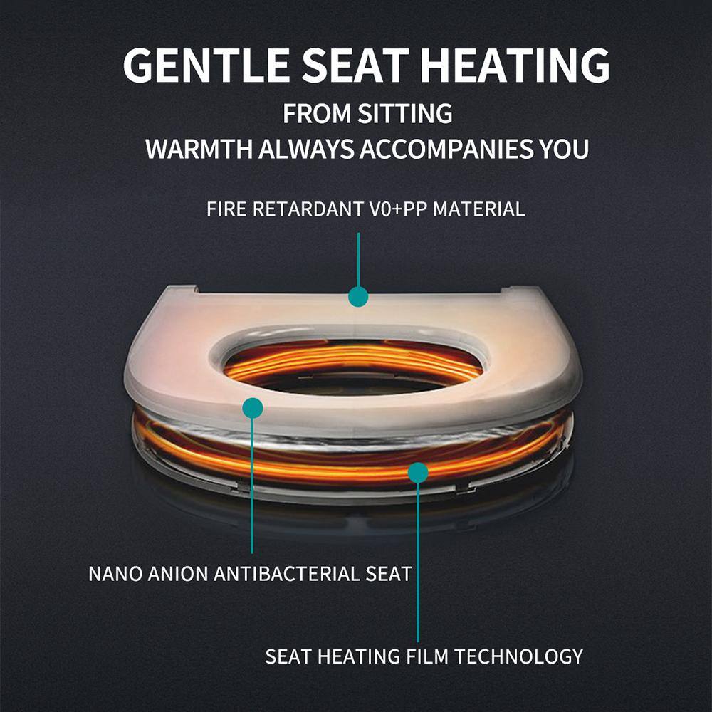 MEDUNJESS M-D Elongated Smart Bidet Toilet with Auto Features and Heated Seat - Image 6