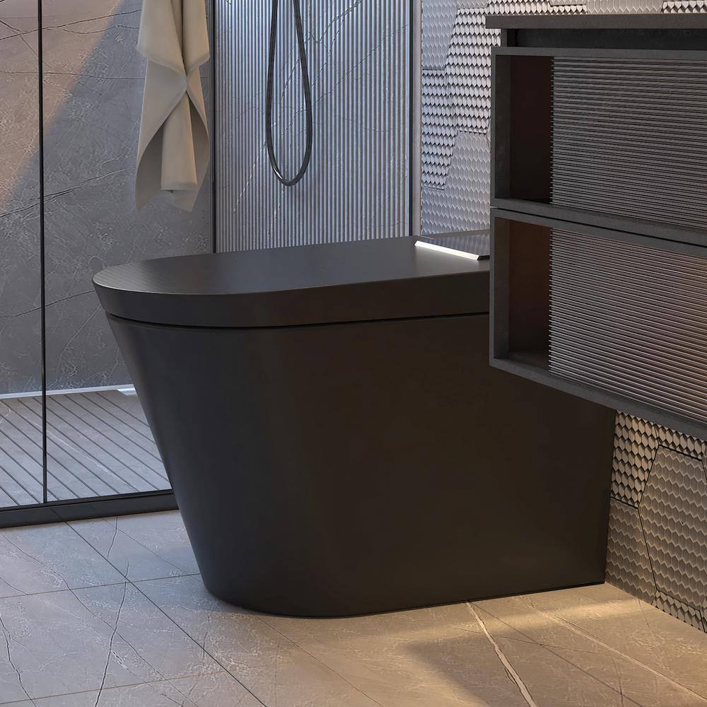 MEDUNJESS M-D Elongated Smart Toilet in White with Heated Seat and Auto Flush - Image 3