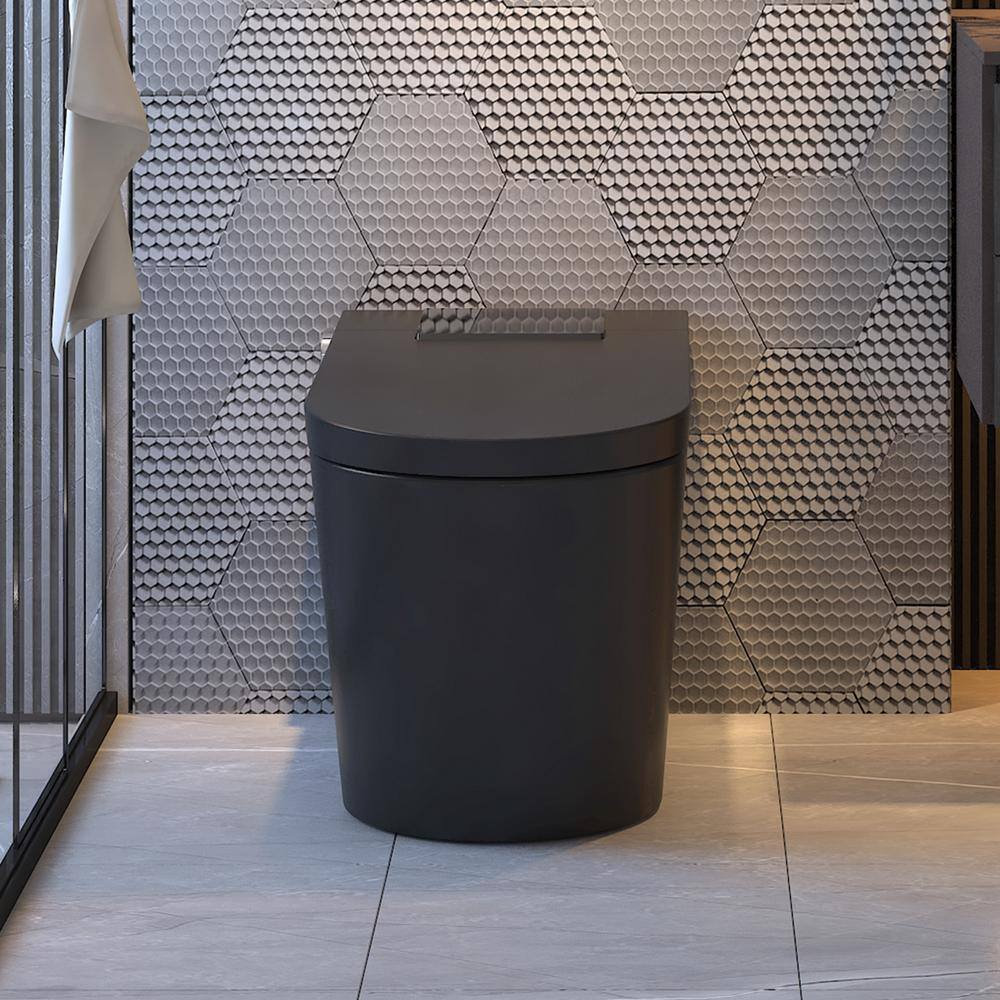 MEDUNJESS M-D Elongated Smart Toilet in White with Heated Seat and Auto Flush - Image 4