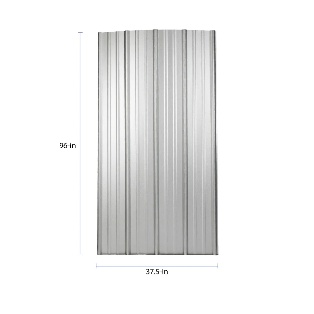 Metal Sales Classic Rib 3-ft x 8-ft Ribbed Galvalume Steel Roof Panel (29-Gauge, 37.5-in Coverage) - Image 3
