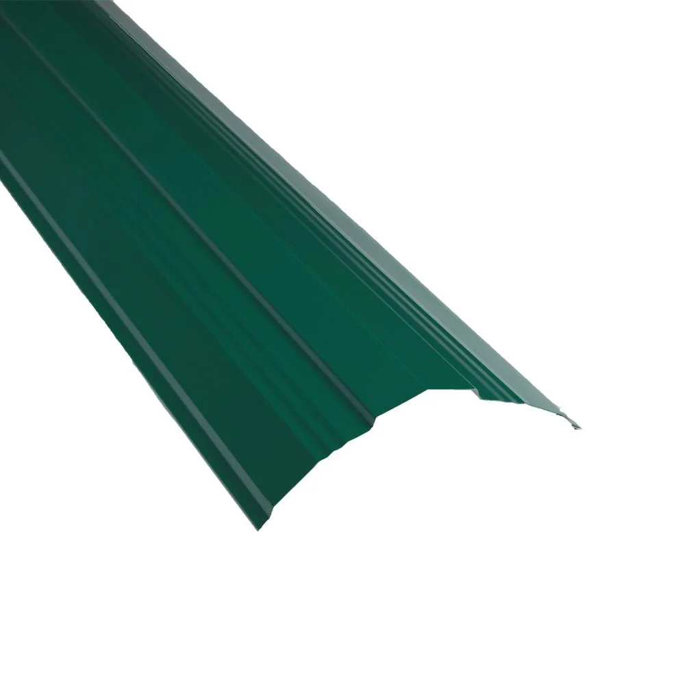 Metal Sales Universal Ridge 14-in x 126-in Steel Roof Panel Ridge Cap – Forest Green