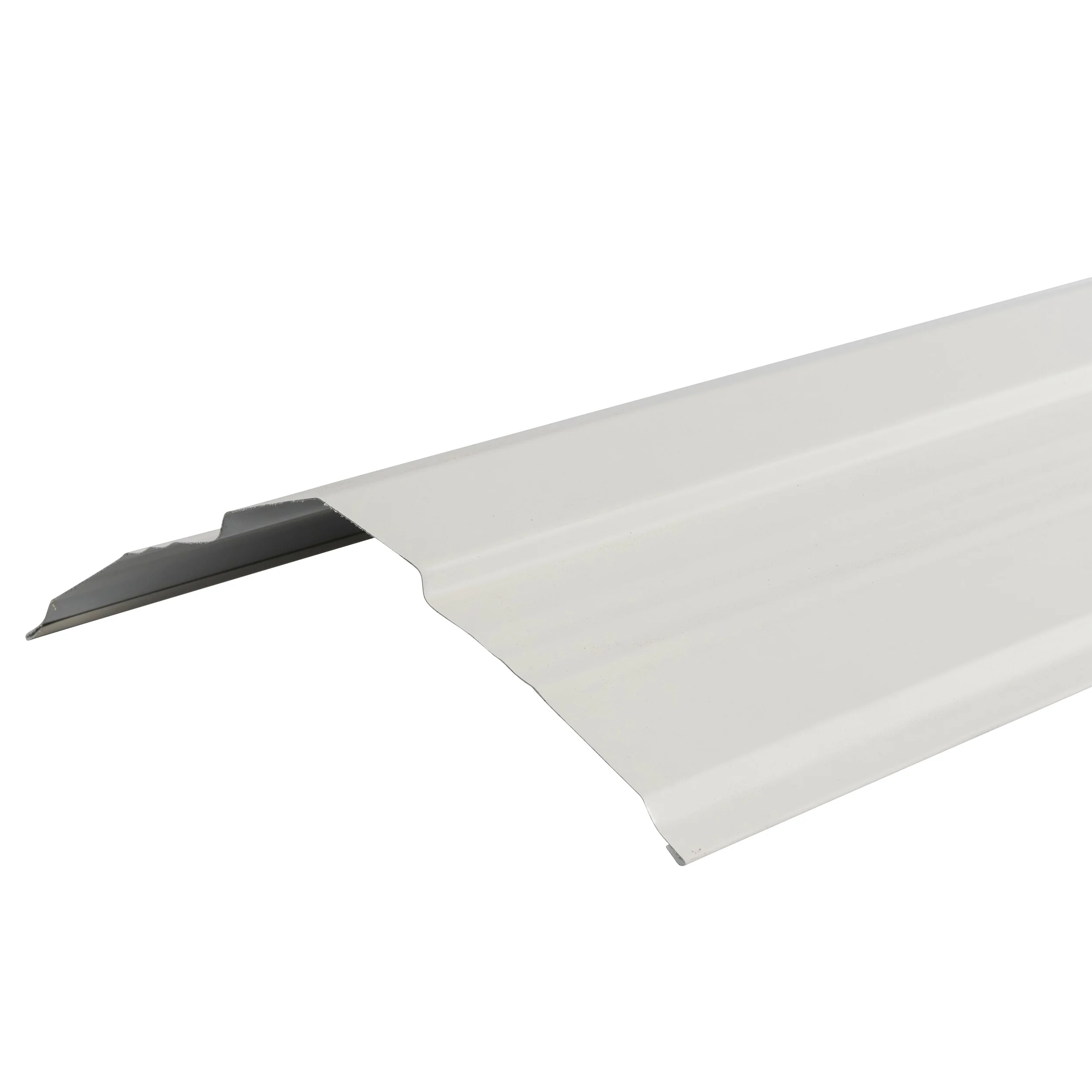 Metal Sales Universal Ridge 14-in x 126-in Steel Roof Panel Ridge Cap – White ColorFit40 - Image 3