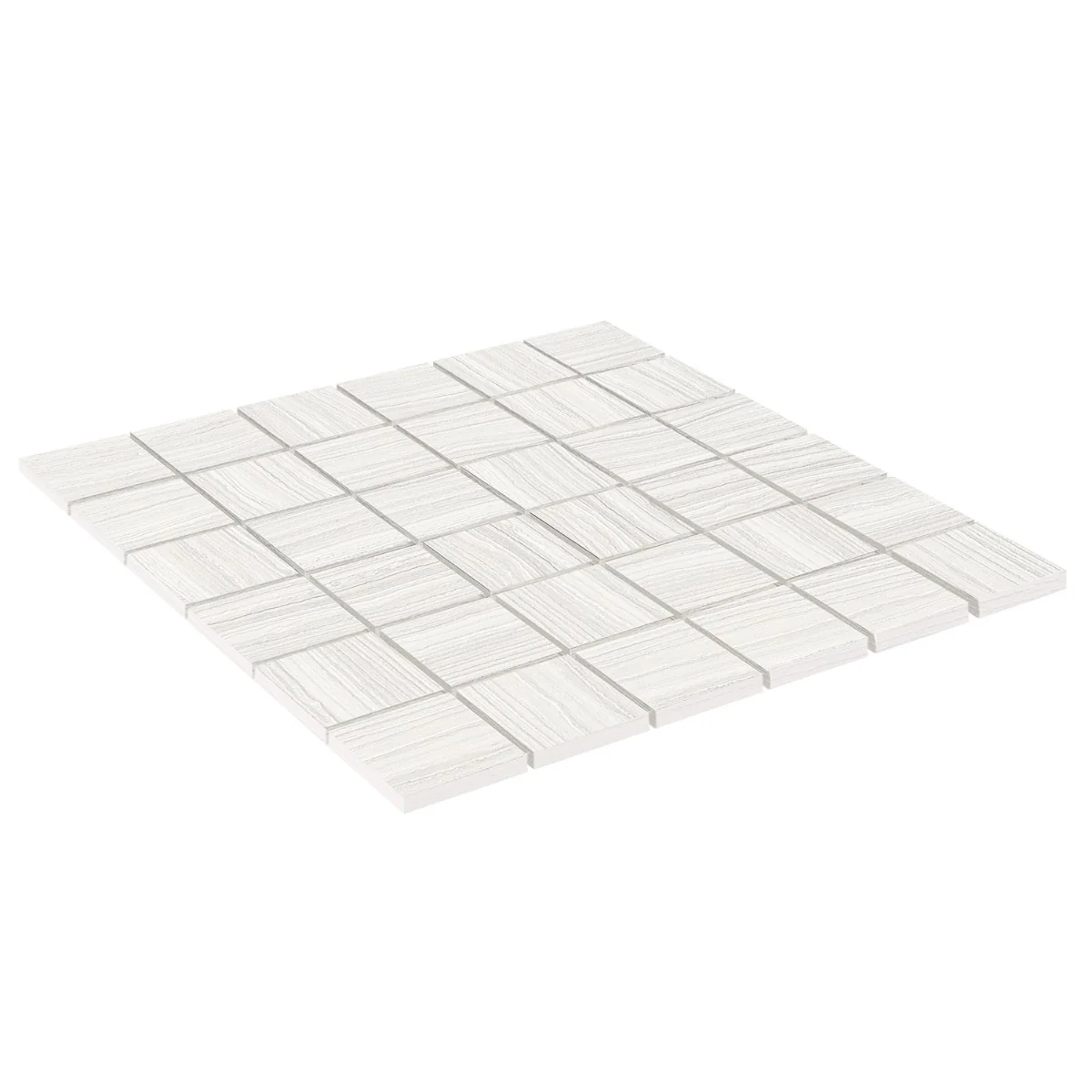 Miles Bright White 2x2 Matte Porcelain Mosaic Tile by Lux Tile - Image 4