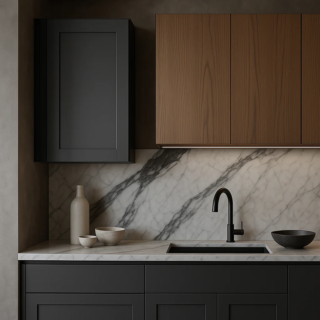 MILL'S PRIDE Richmond Venetian Onyx Plywood Shaker Wall Kitchen Cabinet - Image 2