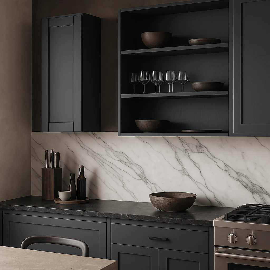MILL'S PRIDE Richmond Venetian Onyx Plywood Shaker Wall Kitchen Cabinet, 15" W x 12" D x 30" H - Image 2
