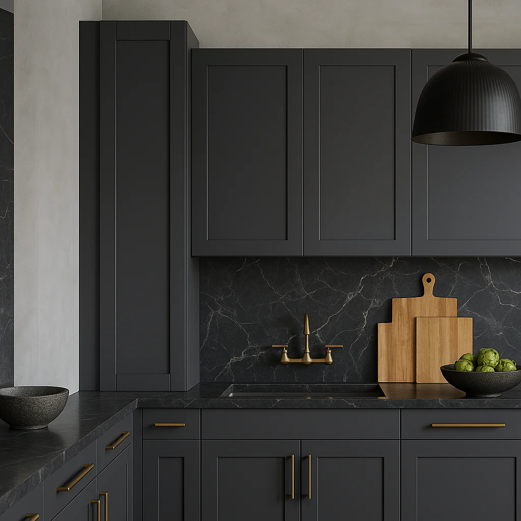 MILL'S PRIDE Richmond Venetian Onyx Plywood Shaker Wall Kitchen Cabinet, 15" W x 12" D x 36" H - Image 2