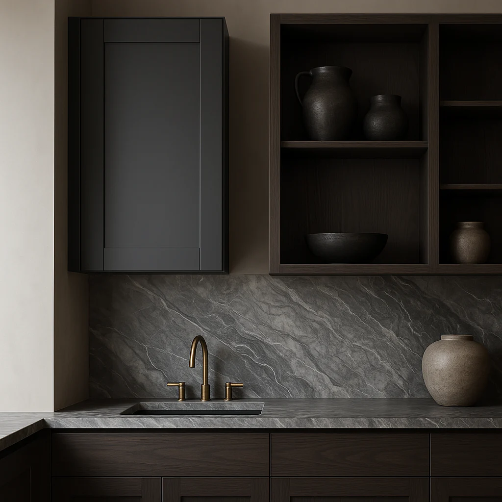 MILL'S PRIDE Richmond Venetian Onyx Plywood Shaker Wall Kitchen Cabinet, 18x12x30 - Image 2
