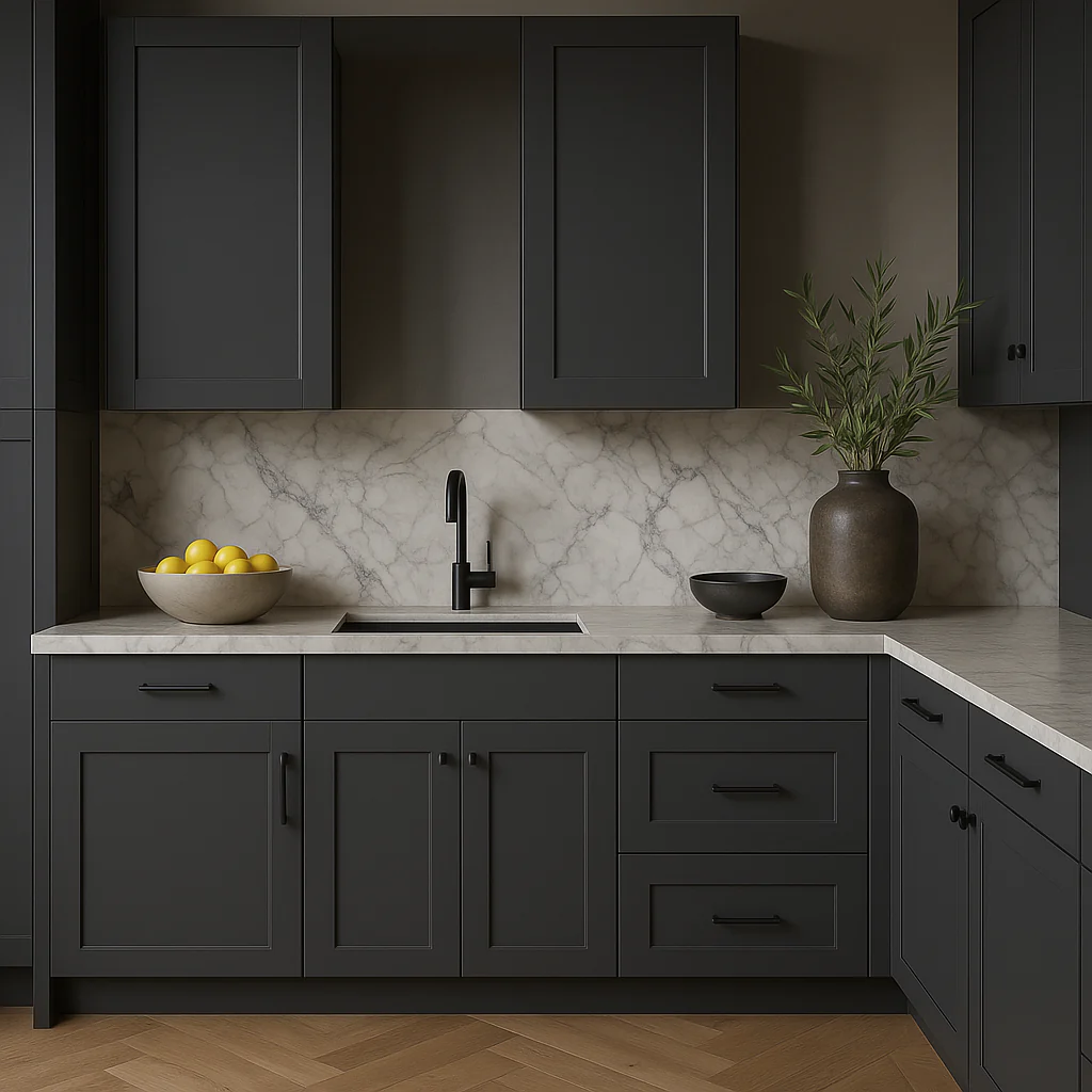 MILL'S PRIDE Richmond Venetian Onyx Plywood Shaker Wall Kitchen Cabinet, 18x12x30 - Image 3