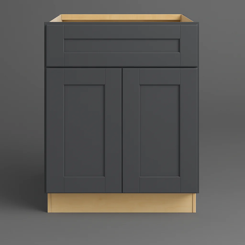MILL'S PRIDE Richmond Venetian Onyx Shaker Base Kitchen Cabinet, Soft Close, 24x24x34.5 in