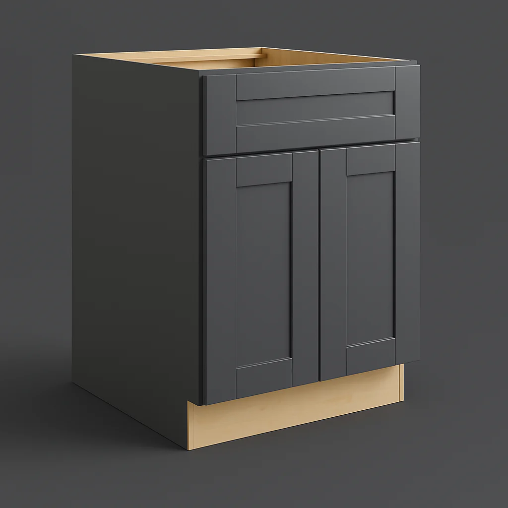 MILL'S PRIDE Richmond Venetian Onyx Shaker Base Kitchen Cabinet, Soft Close, 30x24x34.5 in