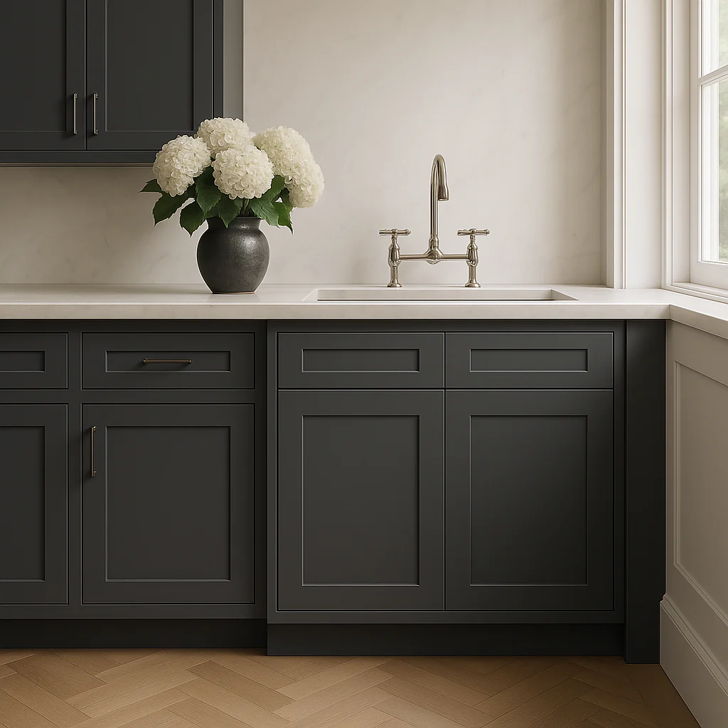 MILL'S PRIDE Richmond Venetian Onyx Shaker Sink Base Cabinet, 36 in W x 24 in D x 34.5 in H - Image 3