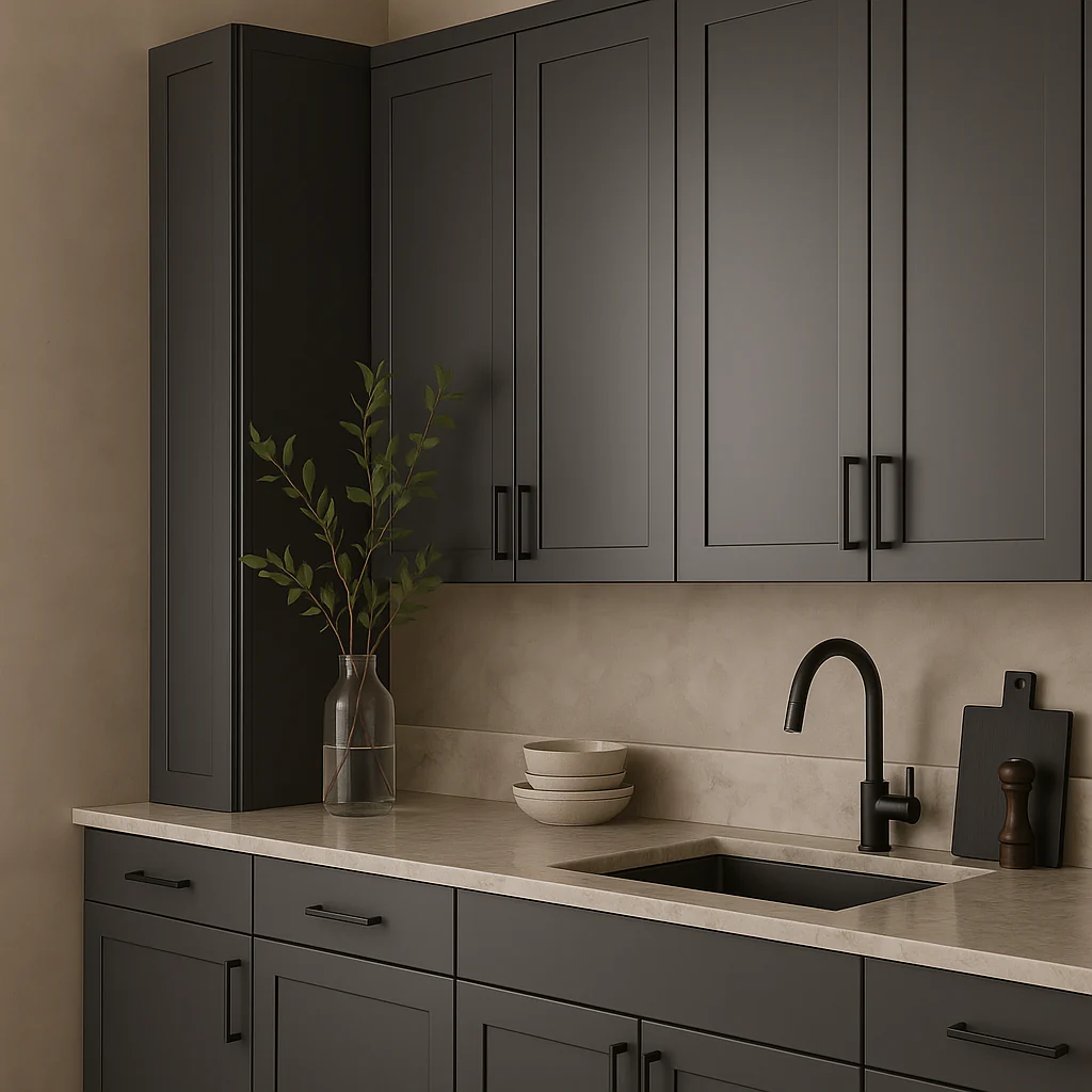MILL'S PRIDE Richmond Venetian Onyx Shaker Wall Kitchen Cabinet, 12" W x 12" D x 42" H - Image 2
