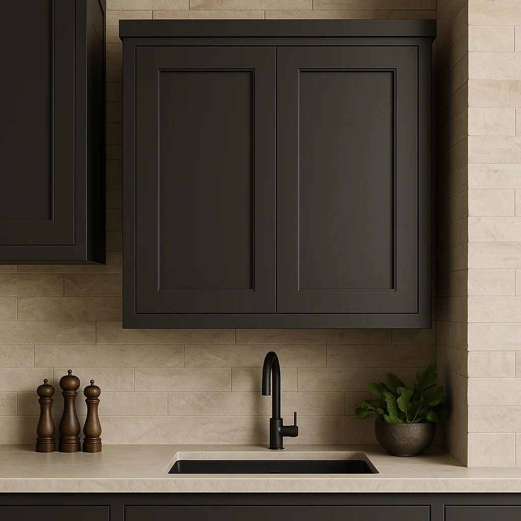 MILL'S PRIDE Richmond Venetian Onyx Shaker Wall Kitchen Cabinet - 30" W x 12" D x 24" H - Image 3