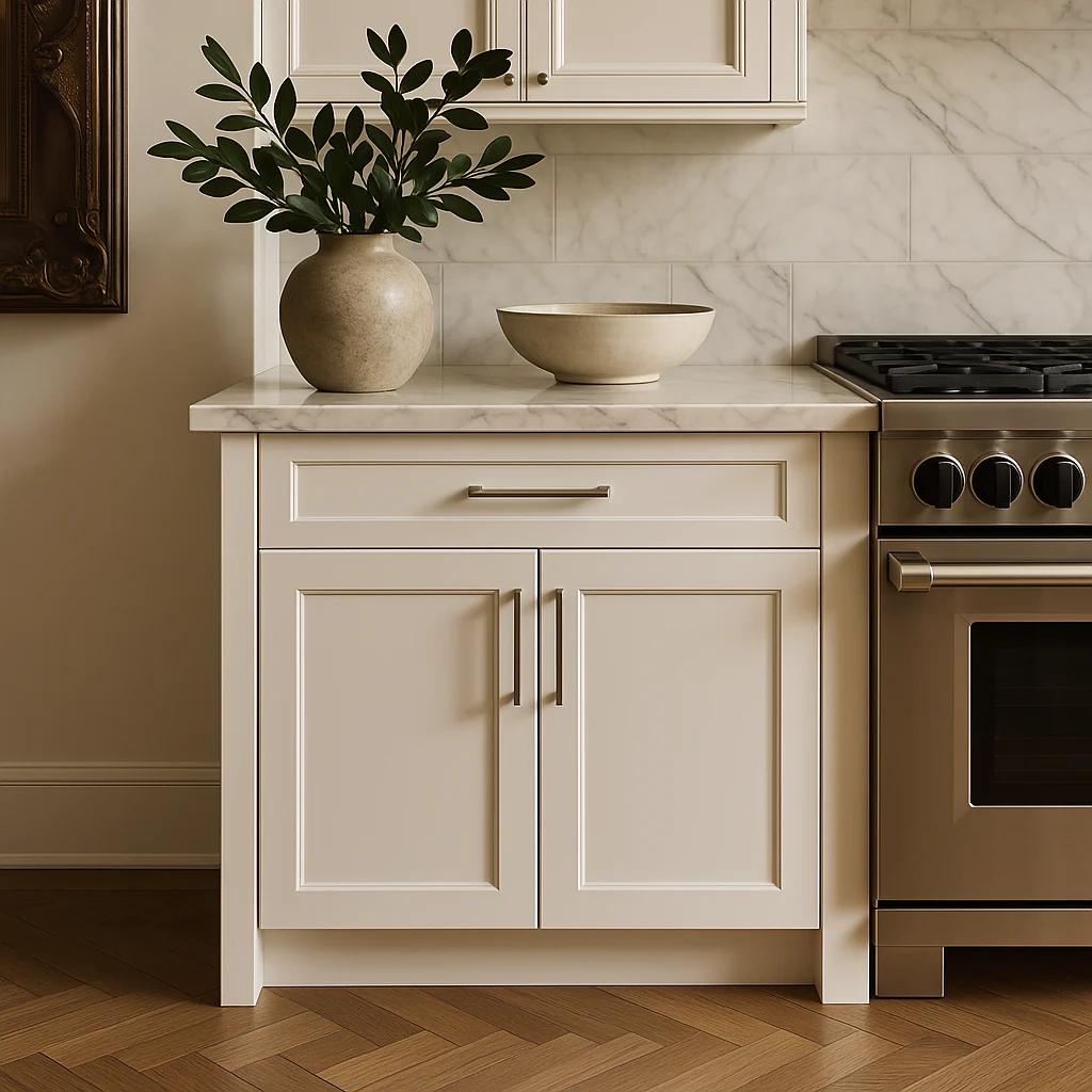 MILL'S PRIDE Richmond Verona White Plywood Shaker Sink Base Cabinet, 30 in W x 24 in D x 34.5 in H - Image 4