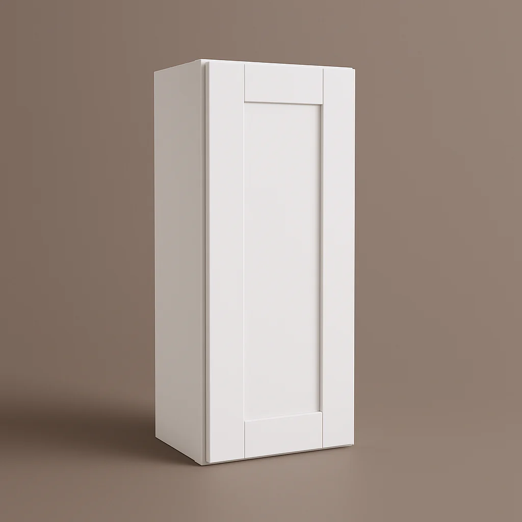 MILL'S PRIDE Richmond Verona White Plywood Shaker Wall Kitchen Cabinet - 9 in W x 12 in D x 30 in H