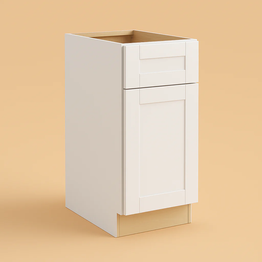 MILL'S PRIDE Richmond Verona White Shaker Base Kitchen Cabinet - 21 in W x 24 in D x 34.5 in H