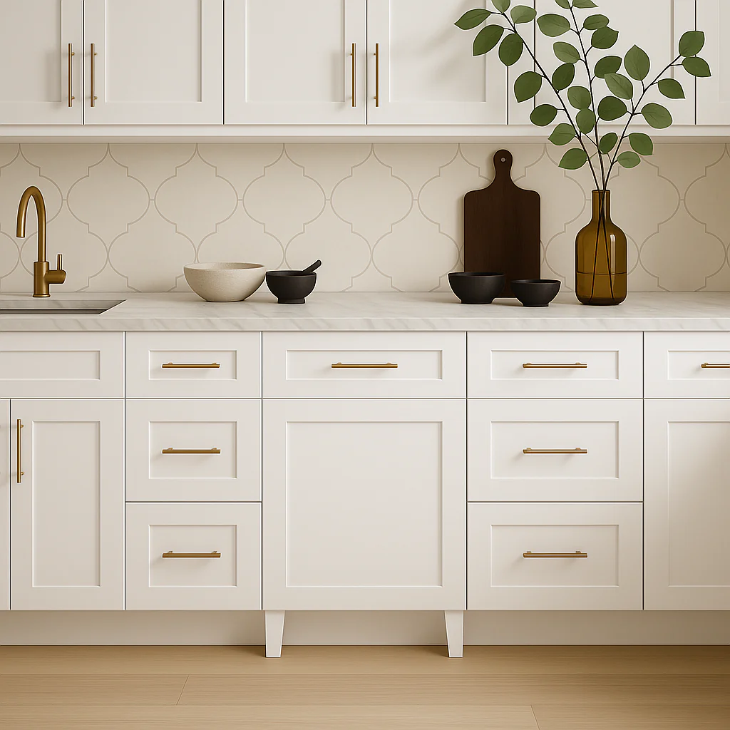 MILL'S PRIDE Richmond Verona White Shaker Base Kitchen Cabinet - 21 in W x 24 in D x 34.5 in H - Image 3