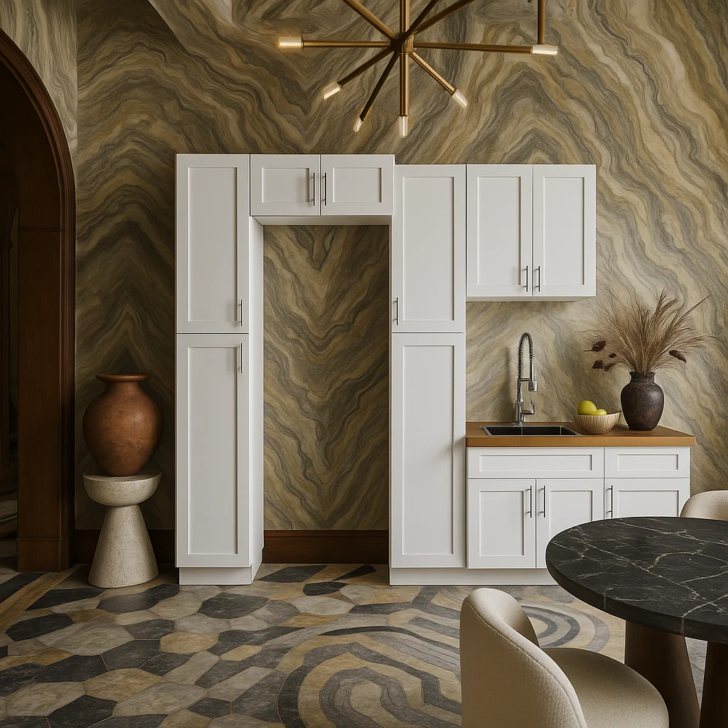 MILL'S PRIDE Richmond Verona White Shaker Ready to Assemble Base Kitchen Cabinet Set - Image 3