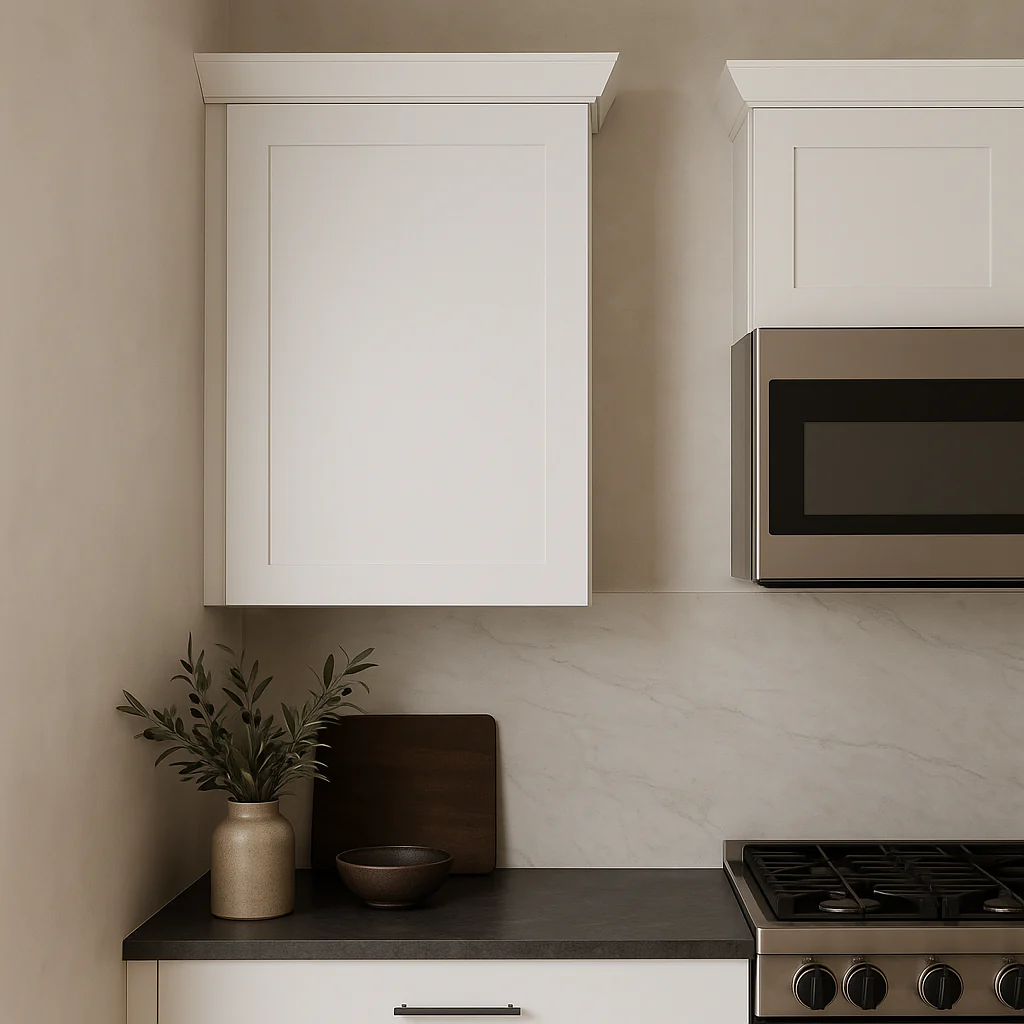 MILL'S PRIDE Richmond Verona White Shaker Wall Kitchen Cabinet - 21 in W x 12 in D x 30 in H - Image 2