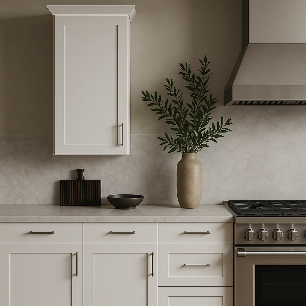 MILL'S PRIDE Richmond Verona White Shaker Wall Kitchen Cabinet - 21 in W x 12 in D x 36 in H - Image 2