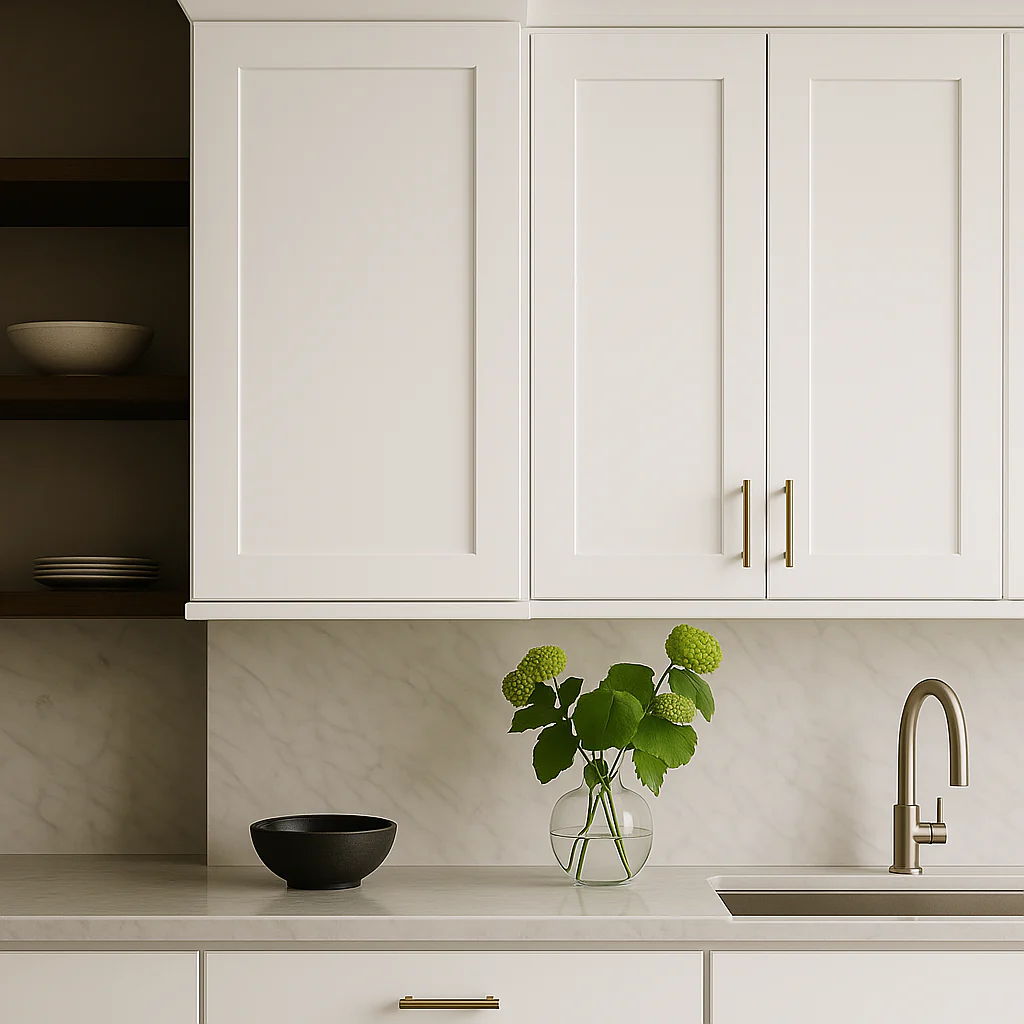 MILL'S PRIDE Richmond Verona White Shaker Wall Kitchen Cabinet - 21 in W x 12 in D x 42 in H - Image 4