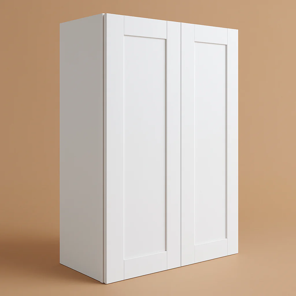 MILL'S PRIDE Richmond Verona White Shaker Wall Kitchen Cabinet - 24 in W x 12 in D x 42 in H