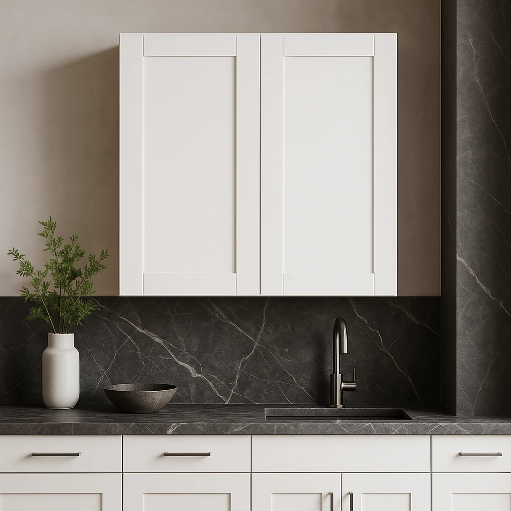 MILL'S PRIDE Richmond Verona White Shaker Wall Kitchen Cabinet - 30 in W x 12 in D x 30 in H - Image 2